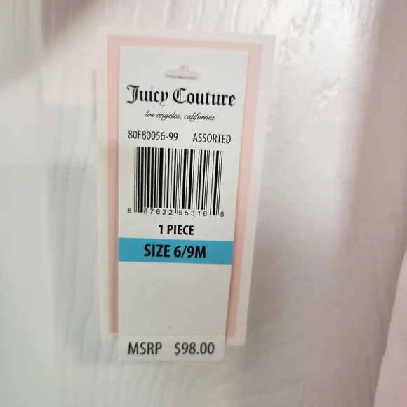 Baby Juicy Couture Winter Suit Bunting Pink Silver Sequin Heart Fur Hood NWT - Picture 7 of 12